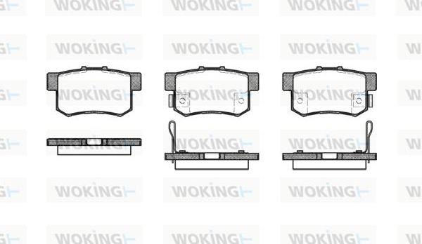 Woking P2253.12 - Bremžu uzliku kompl., Disku bremzes ps1.lv