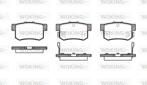 Woking P2253.32 - Bremžu uzliku kompl., Disku bremzes ps1.lv