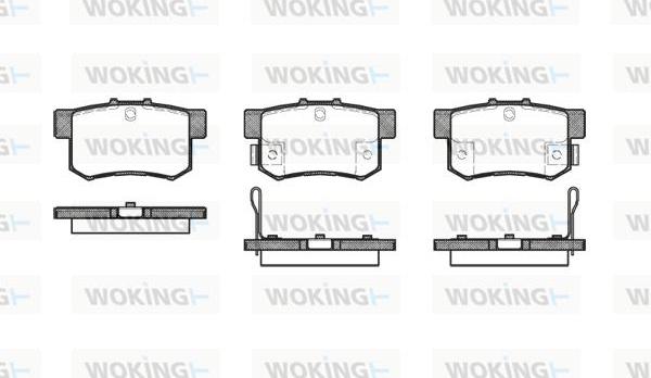 Woking P2253.22 - Bremžu uzliku kompl., Disku bremzes ps1.lv