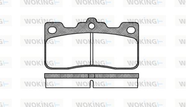 Woking P2263.00 - Bremžu uzliku kompl., Disku bremzes ps1.lv