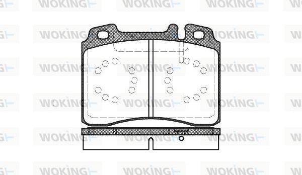 Woking P2793.00 - Bremžu uzliku kompl., Disku bremzes ps1.lv