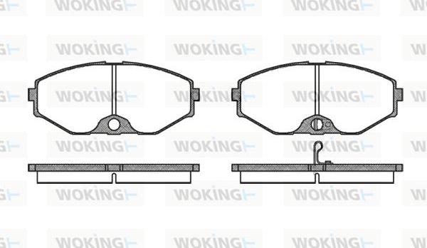 Woking P2753.02 - Bremžu uzliku kompl., Disku bremzes ps1.lv