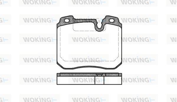 Woking P2783.00 - Bremžu uzliku kompl., Disku bremzes ps1.lv