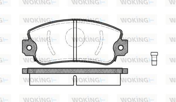 Woking P2723.02 - Bremžu uzliku kompl., Disku bremzes ps1.lv