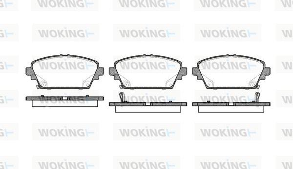 Woking P7943.02 - Bremžu uzliku kompl., Disku bremzes ps1.lv