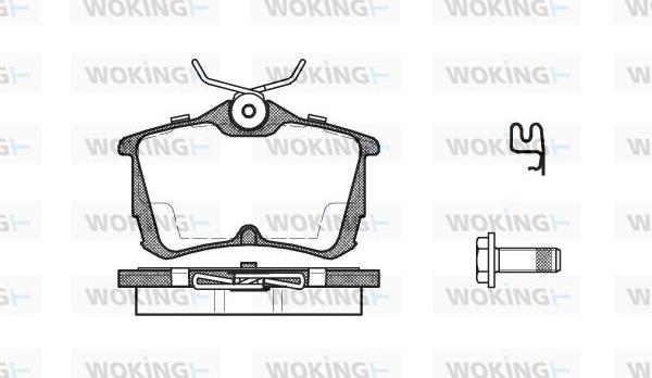 Woking P7953.02 - Bremžu uzliku kompl., Disku bremzes ps1.lv