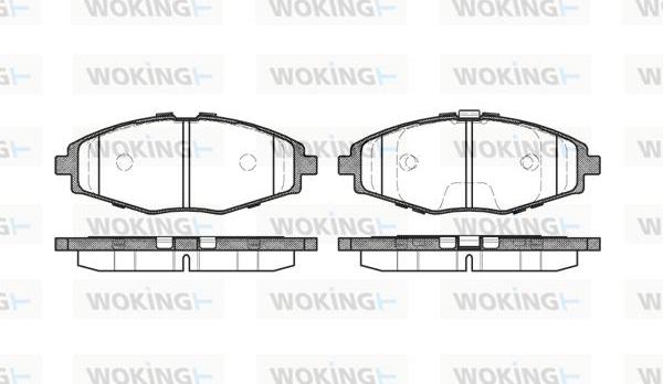 Woking P7963.00 - Bremžu uzliku kompl., Disku bremzes ps1.lv