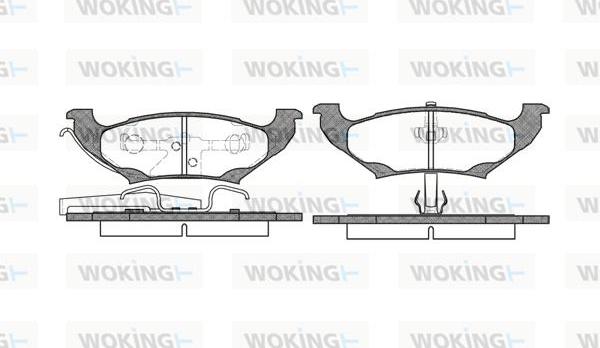 Woking P7903.10 - Bremžu uzliku kompl., Disku bremzes ps1.lv