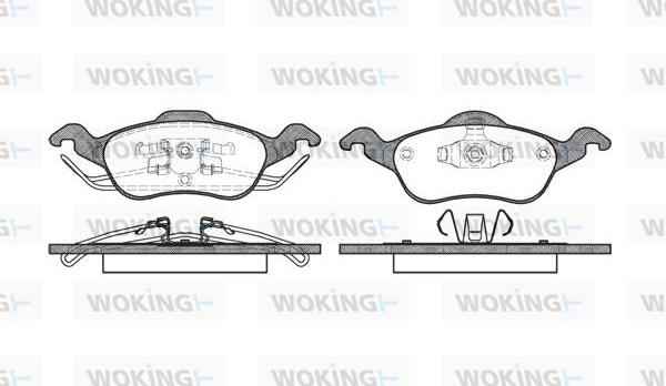 Woking P7913.00 - Bremžu uzliku kompl., Disku bremzes ps1.lv