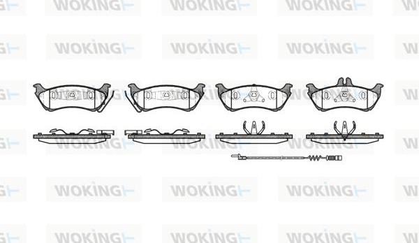 Woking P7983.11 - Bremžu uzliku kompl., Disku bremzes ps1.lv