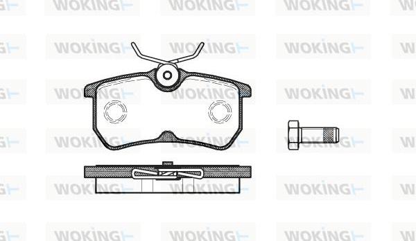 Woking P7933.00 - Bremžu uzliku kompl., Disku bremzes ps1.lv