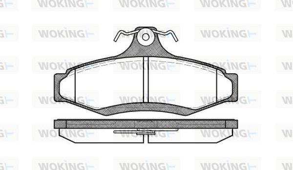 Woking P7463.10 - Bremžu uzliku kompl., Disku bremzes ps1.lv