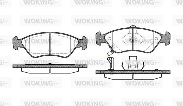 Woking P7483.02 - Bremžu uzliku kompl., Disku bremzes ps1.lv