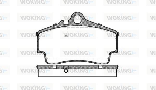 Woking P7543.00 - Bremžu uzliku kompl., Disku bremzes ps1.lv