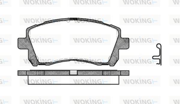 Woking P7553.02 - Bremžu uzliku kompl., Disku bremzes ps1.lv