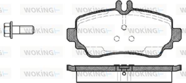 Woking P7503.00 - Bremžu uzliku kompl., Disku bremzes ps1.lv