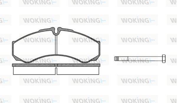 Woking P7513.00 - Bremžu uzliku kompl., Disku bremzes ps1.lv