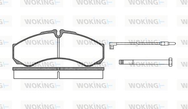 Woking P7513.02 - Bremžu uzliku kompl., Disku bremzes ps1.lv