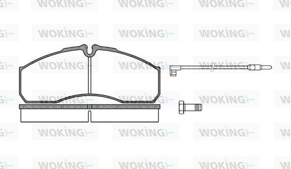 Woking P7513.12 - Bremžu uzliku kompl., Disku bremzes ps1.lv