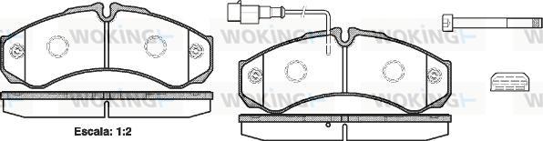 Woking P7513.32 - Bremžu uzliku kompl., Disku bremzes ps1.lv