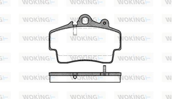 Woking P7533.00 - Bremžu uzliku kompl., Disku bremzes ps1.lv