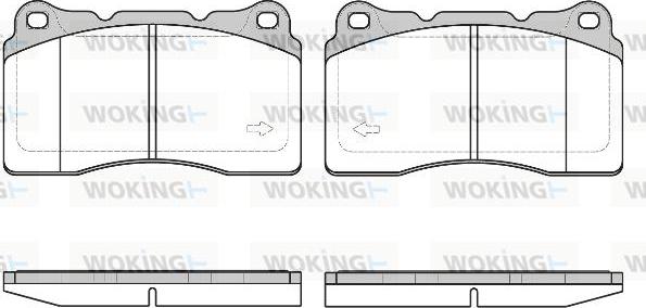 Woking P7663.40 - Bremžu uzliku kompl., Disku bremzes ps1.lv