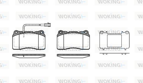 Woking P7663.51 - Bremžu uzliku kompl., Disku bremzes ps1.lv