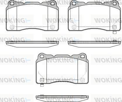 Woking P7663.58 - Bremžu uzliku kompl., Disku bremzes ps1.lv