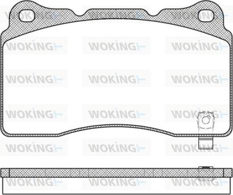 Woking P7663.04 - Bremžu uzliku kompl., Disku bremzes ps1.lv