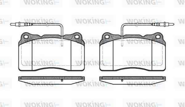 Woking P7663.14 - Bremžu uzliku kompl., Disku bremzes ps1.lv