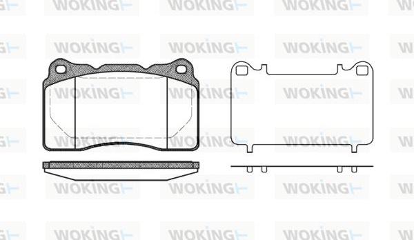 Woking P7663.10 - Bremžu uzliku kompl., Disku bremzes ps1.lv