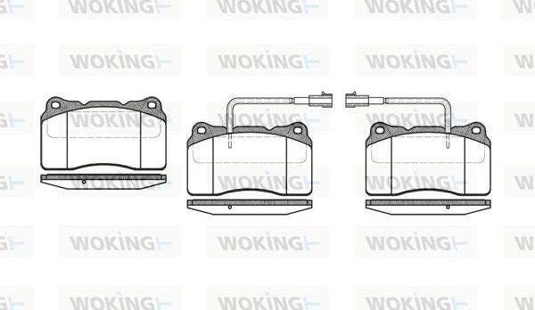 Woking P7663.22 - Bremžu uzliku kompl., Disku bremzes ps1.lv