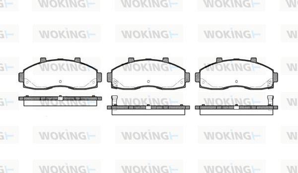 Woking P7623.02 - Bremžu uzliku kompl., Disku bremzes ps1.lv