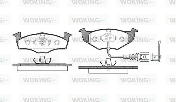 Woking P7093.11 - Bremžu uzliku kompl., Disku bremzes ps1.lv