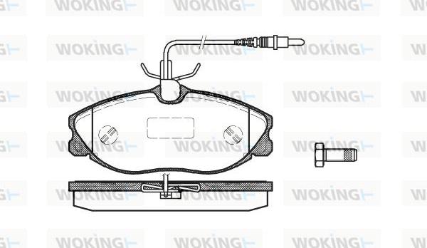 Woking P7043.04 - Bremžu uzliku kompl., Disku bremzes ps1.lv