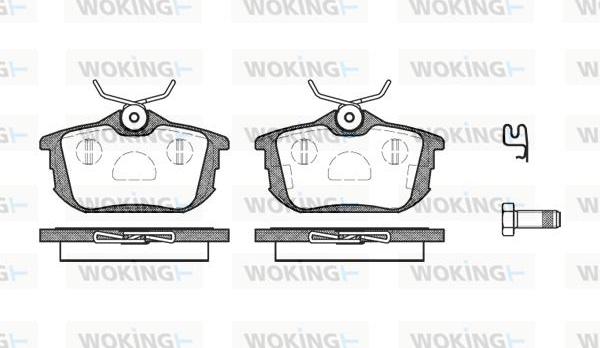 Woking P7053.02 - Bremžu uzliku kompl., Disku bremzes ps1.lv