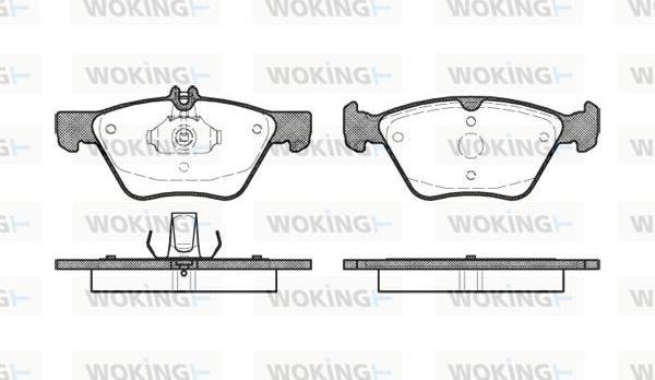 Woking P7013.00 - Bremžu uzliku kompl., Disku bremzes ps1.lv