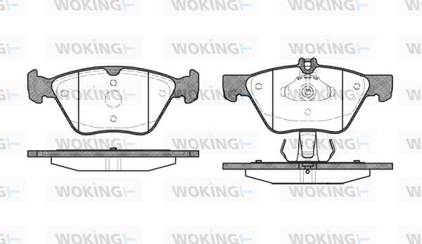 Woking P7013.30 - Bremžu uzliku kompl., Disku bremzes ps1.lv