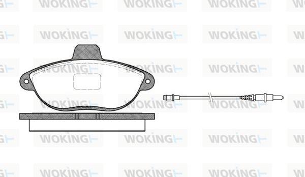 Woking P7023.02 - Bremžu uzliku kompl., Disku bremzes ps1.lv