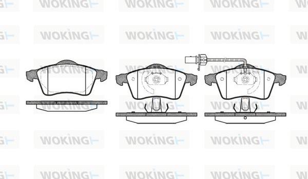 Woking P7183.01 - Bremžu uzliku kompl., Disku bremzes ps1.lv