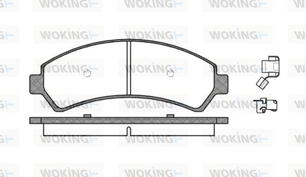 Woking P7883.00 - Bremžu uzliku kompl., Disku bremzes ps1.lv