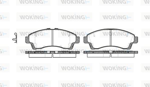 Woking P7393.02 - Bremžu uzliku kompl., Disku bremzes ps1.lv