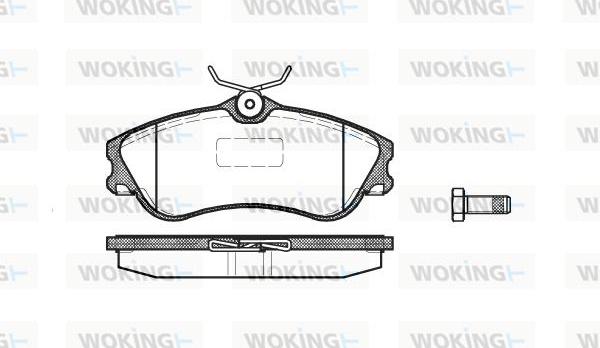 Woking P7343.00 - Bremžu uzliku kompl., Disku bremzes ps1.lv