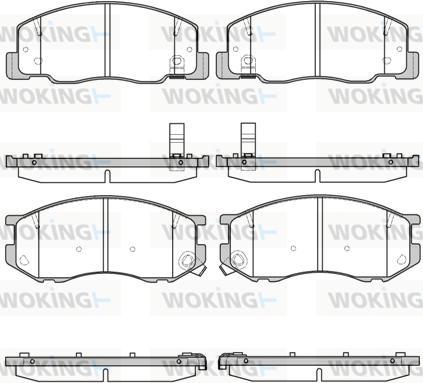 Woking P7363.04 - Bremžu uzliku kompl., Disku bremzes ps1.lv