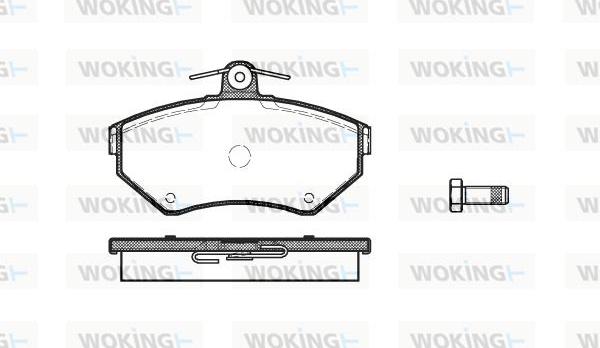 Woking P7313.10 - Bremžu uzliku kompl., Disku bremzes ps1.lv