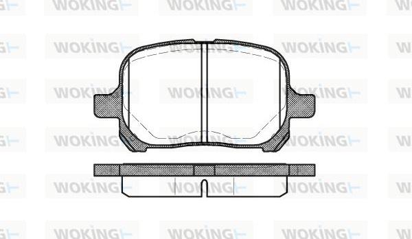 Woking P7213.00 - Bremžu uzliku kompl., Disku bremzes ps1.lv