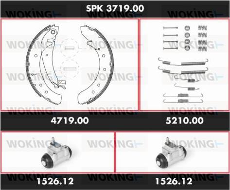 Woking SPK 3719.00 - Bremžu loku komplekts ps1.lv