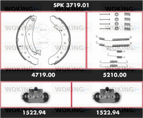 Woking SPK 3719.01 - Bremžu loku komplekts ps1.lv
