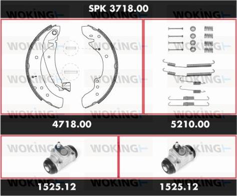 Woking SPK 3718.00 - Bremžu loku komplekts ps1.lv