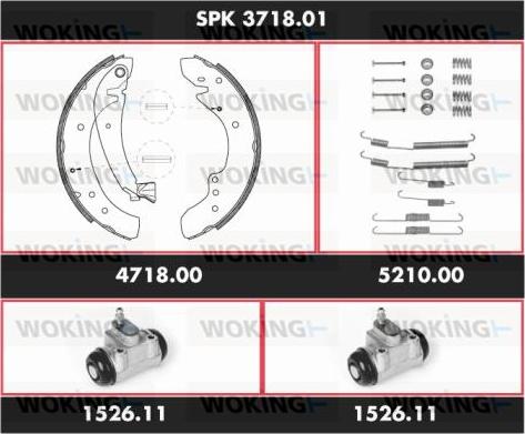 Woking SPK 3718.01 - Bremžu loku komplekts ps1.lv